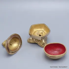 Kapala bouddhiste en laiton petit modèle 9 cm - Kapala bouddhiste