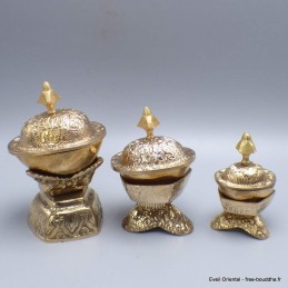 Kapala bouddhiste en laiton moyen modèle modèle 12 cm 