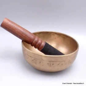 Véritable bol tibétain ancien double paroi 13,5 cm Bols tibétains 7 métaux BOL83
