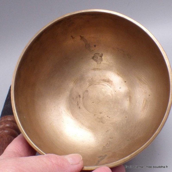 Véritable bol tibétain ancien double paroi 13,5 cm Bols tibétains 7 métaux BOL83
