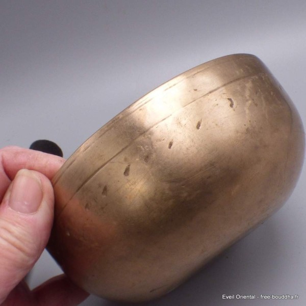 Véritable bol tibétain ancien double paroi 13,5 cm Bols tibétains 7 métaux BOL83