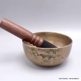 Véritable bol tibétain ancien double paroi 12,5 cm - Bols tibétains 7 métaux