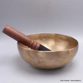 Véritable bol tibétain de méditation 17 cm - Bols tibétains 7 métaux
