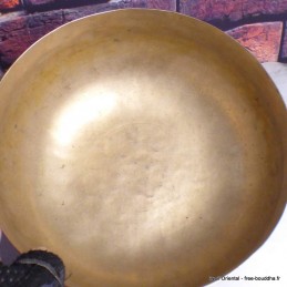 Authentique bol tibétain ancien double paroi 21 cm 
