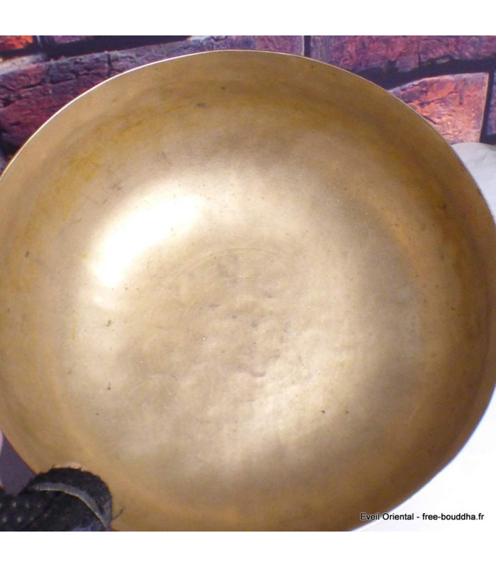 Authentique bol tibétain ancien double paroi 21 cm Bols tibétains 7 métaux BOL88