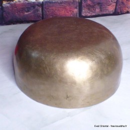 Authentique bol tibétain ancien double paroi 21 cm 