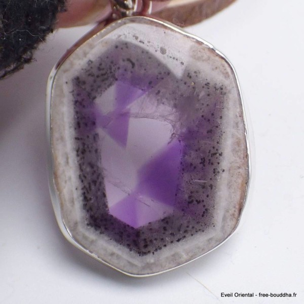 Grand Pendentif en authentique Auralite 23 grade AAA-bl Pendentifs pierres naturelles XV118-a