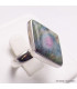 Bague goutte Rubis sur Fuchsite losange taille 55/56 Bijoux en Rubis sur Fuchsite YM2.8-a