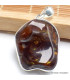 Gros Pendentif Agate de Feu épais Pendentifs pierres naturelles BK30.4