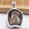 Gros Pendentif Agate de Feu épais Pendentifs pierres naturelles BK30.4