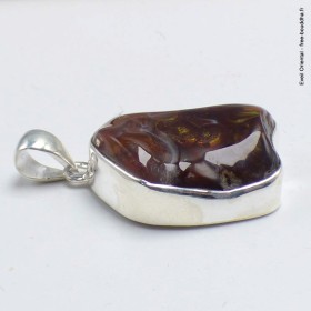 Gros Pendentif Agate de Feu épais Pendentifs pierres naturelles BK30.4