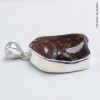 Gros Pendentif Agate de Feu épais Pendentifs pierres naturelles BK30.4