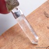 Pendentif Moldavite brute et Quartz Lémurien Bijoux en Quartz Lémurien BK86.3