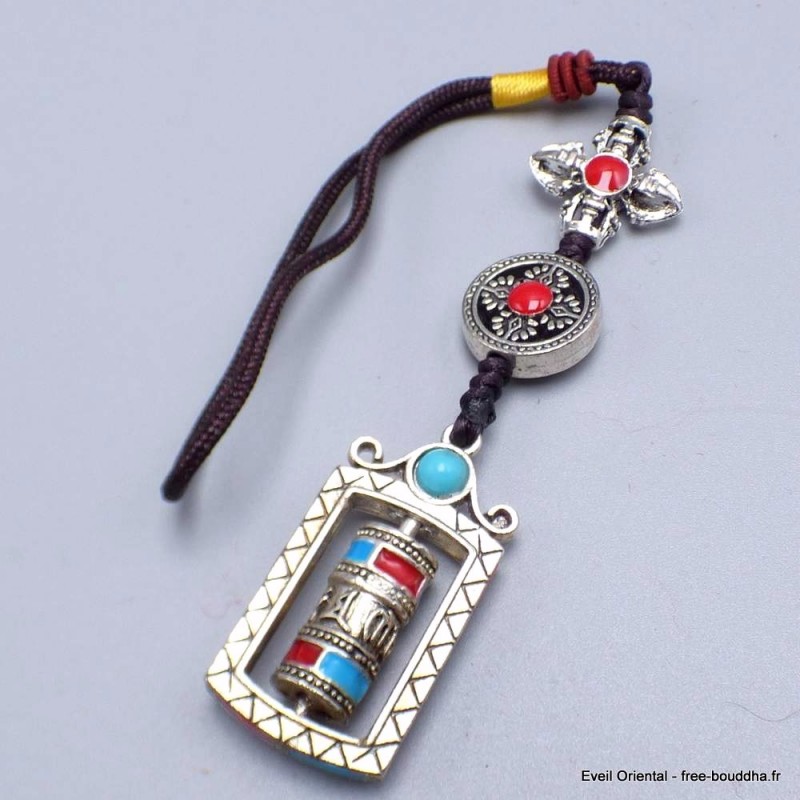 Porte-clé tibétain amulette Dorje phurba 