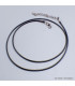 Cordon pour chaîne cuir vegan 1,5 mm Chaînes en argent CORD1