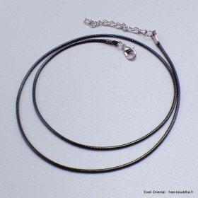 Cordon pour chaîne cuir vegan 1,5 mm Chaînes en argent CORD1