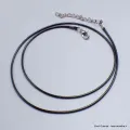 Cordon pour chaîne cuir vegan 1,5 mm - Chaînes en argent