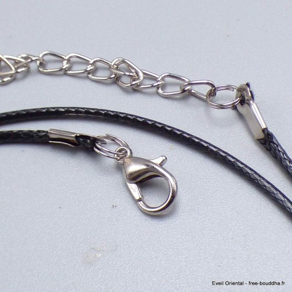 Cordon pour chaîne cuir vegan 1,5 mm Chaînes en argent CORD1
