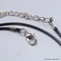 Cordon pour chaîne cuir vegan 1,5 mm - Chaînes en argent