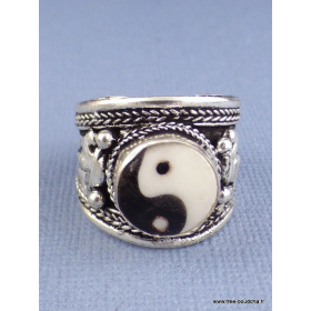 Bague tibétaine Ying Yang Bagues tibétaines bouddhistes BTYY