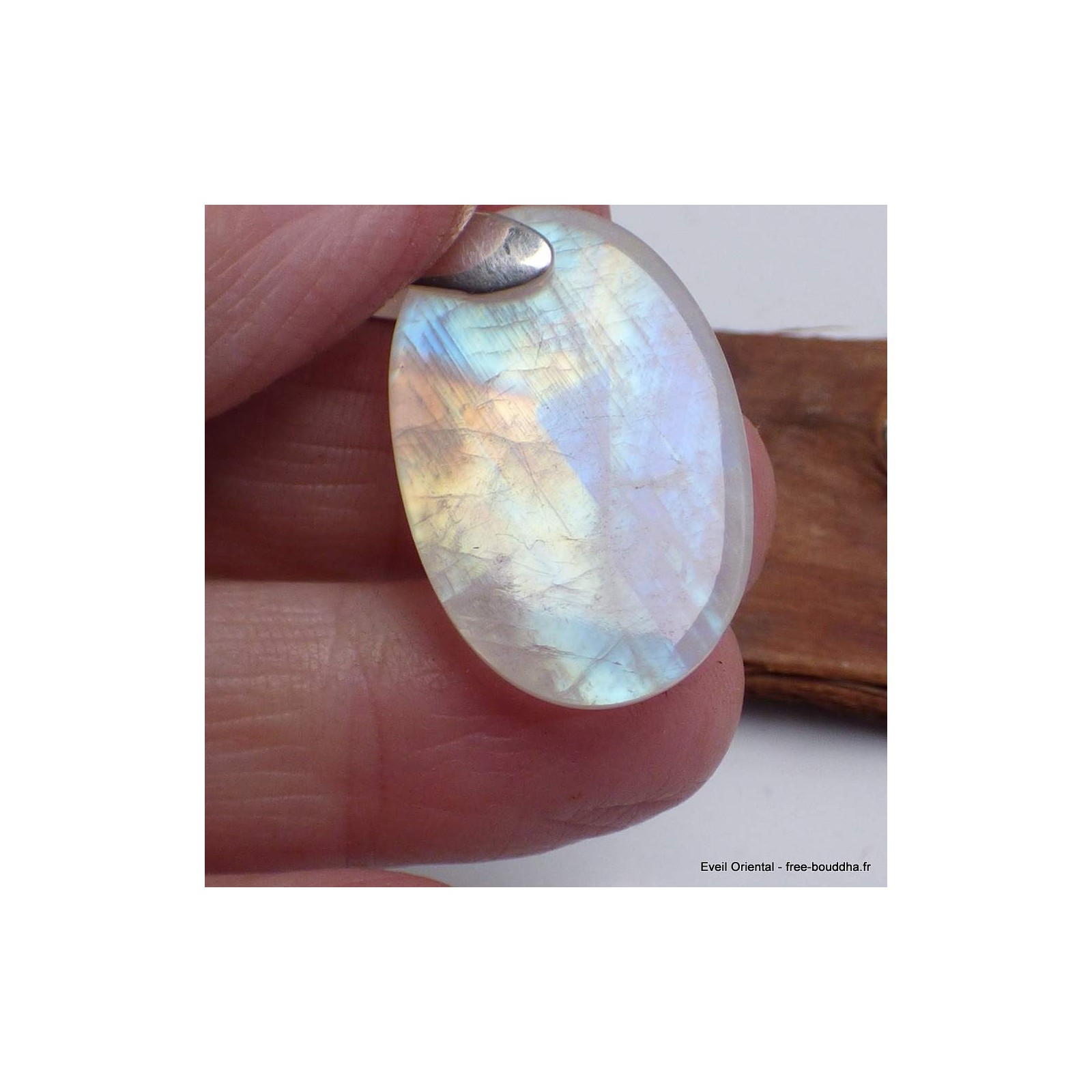 Pendentif Pierre De Lune Naturelle, 63 Carats, Cabochon, Provenance Inde - Neuf Avec étiquettes