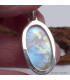 Pendentif Pierre de lune jaune bleue grade A++ Bijoux en Pierre de lune CWA12.16