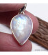 Pendentif Pierre de lune jaune bleue forme poire Bijoux en Pierre de lune CWA12.18