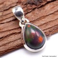 Pendentif goutte Opale noire du Chili Pendentifs pierres naturelles YM68.7