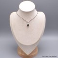 Pendentif goutte Opale noire du Chili Pendentifs pierres naturelles YM68.7