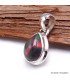 Pendentif goutte Opale noire du Chili Pendentifs pierres naturelles YM68.7
