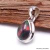 Pendentif goutte Opale noire du Chili Pendentifs pierres naturelles YM68.7