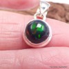 Pendentif rond en Opale noire du Chili Bijoux en Opale Noire YM68.8