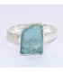 Bague en Apatite bleu néon taille 61 Bijoux en Apatite bleue BK100.5