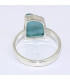 Bague en Apatite bleu néon taille 61 Bijoux en Apatite bleue BK100.5