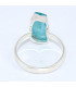 Bague asymétrique en Apatite bleu néon taille 60 Bijoux en Apatite bleue BK100.9