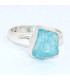 Bijou bague Apatite bleue asymétrique taille 55 Bijoux en Apatite bleue BK100.12
