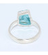 Bijou bague Apatite bleue asymétrique taille 55 Bijoux en Apatite bleue BK100.12