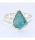Bijou bague Apatite bleue asymétrique taille 58 Bijoux en Apatite bleue BK100.13