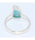 Bague en pierre Apatite bleue taille 60 Bijoux en Apatite bleue BK100.14