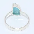 Bague en pierre Apatite bleue taille 60 - Bijoux en Apatite bleue