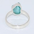 Bague en pierre Apatite bleue taille 55 Bijoux en Apatite bleue BK100.15