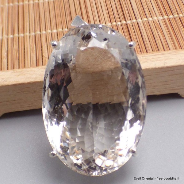 Très gros Pendentif Cristal de Roche 28 gr Bijoux en Cristal de roche BK65.3