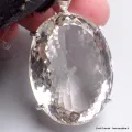 Très gros Pendentif Cristal de Roche oval 40 gr - Pendentifs pierres naturelles