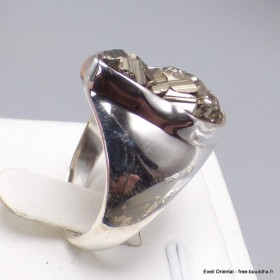 Chevalière en Pyrite dorée taille 57/58 Bijoux en Pyrite YM30.10