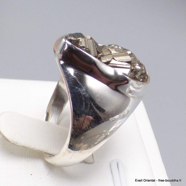 Chevalière en Pyrite dorée taille 57/58 Bijoux en Pyrite YM30.10