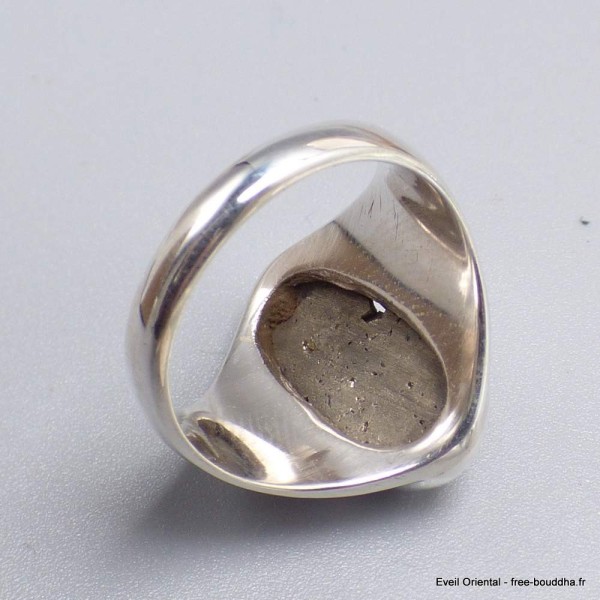Chevalière en Pyrite dorée taille 57/58 Bijoux en Pyrite YM30.10