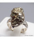 Bague en Pyrite dorée brute taille 58 Bijoux en Pyrite YM30.11