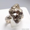 Bague en Pyrite dorée brute taille 58 Bijoux en Pyrite YM30.11