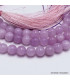 Collier mala tibétain en Kunzite mauve 108 perles Mala tibétain 108 perles MADP28