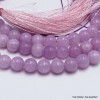 Collier mala tibétain en Kunzite mauve 108 perles Mala tibétain 108 perles MADP28